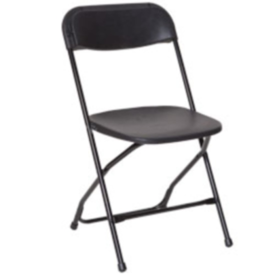 Chair, black folding