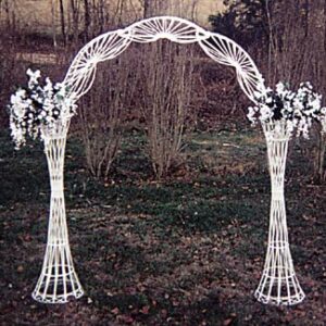 Arch,wedding white wicker