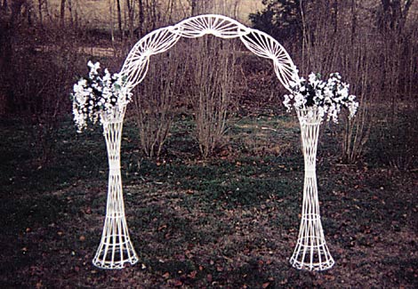 Arch,wedding white wicker