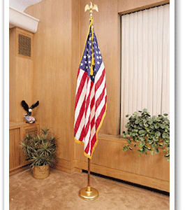 American Flag, stand, & pole set