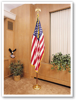 American Flag, stand, & pole set